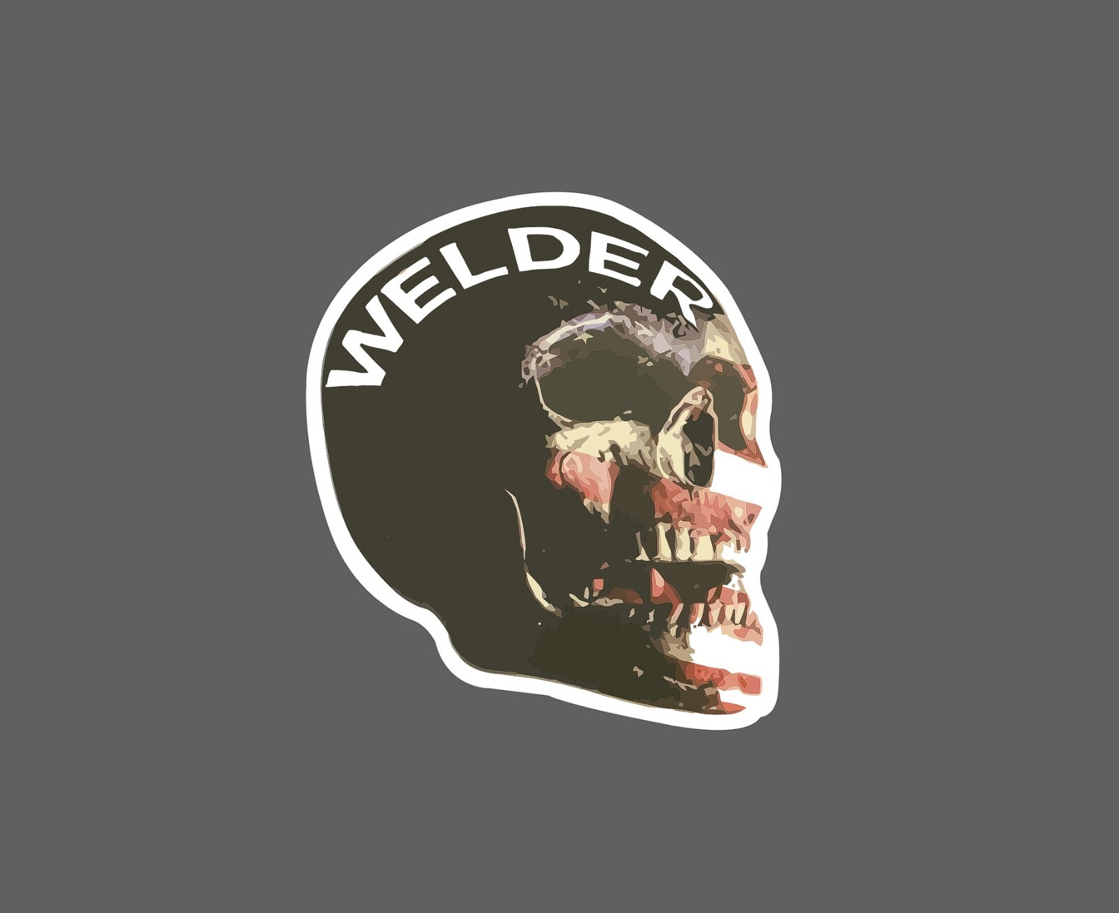 Welder Skull USA Flag Waterproof NEW – Buy Any 4 For $1.75 EACH Storewide!