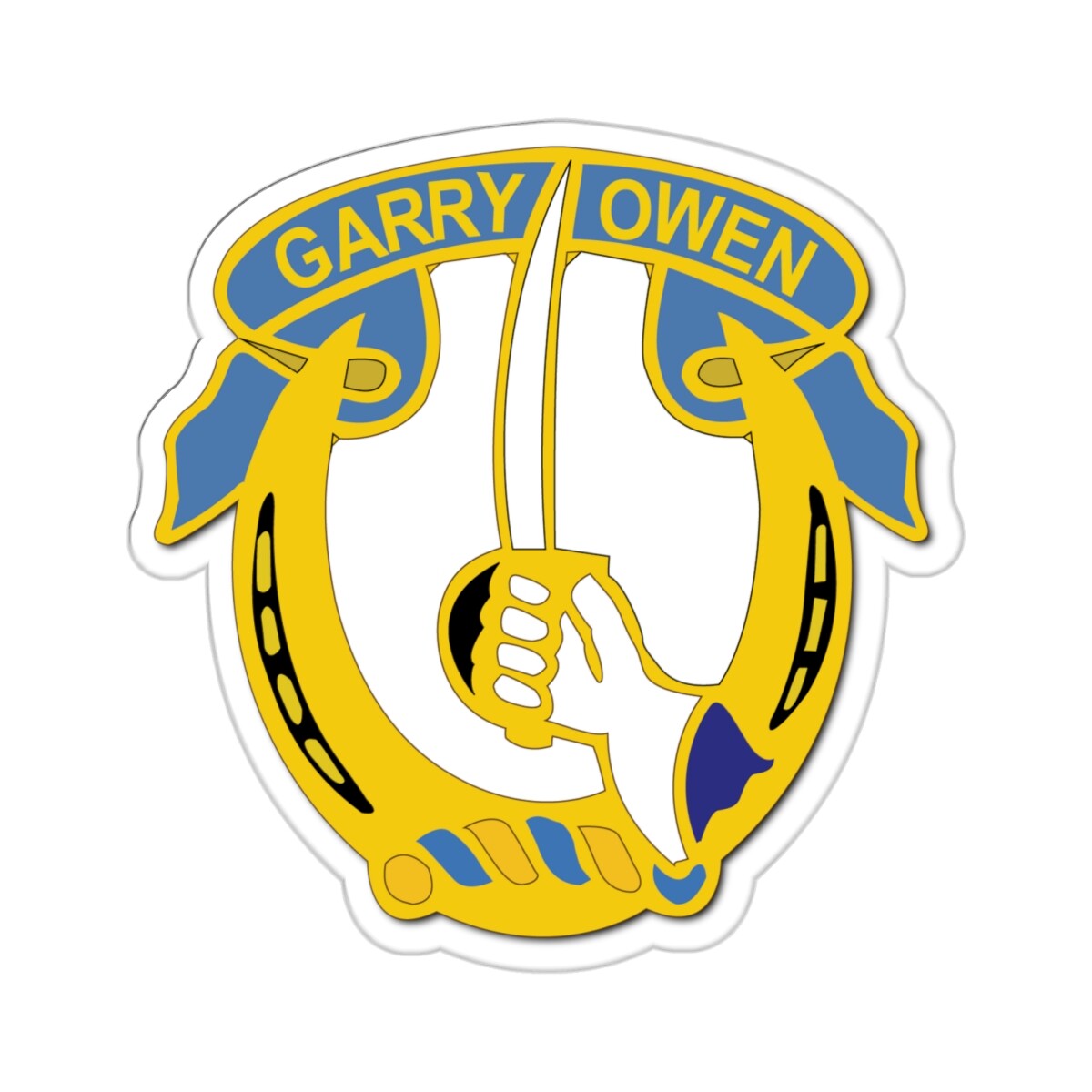 Kiss-Cut Stickers – 2nd Bn, 7th Cavalry(Airmobile Infantry) No Text