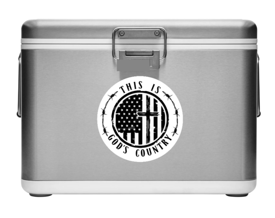 This Is God’s Country – Vinyl Decal Car Window Yeti Travel Coffee Mugs Laptop