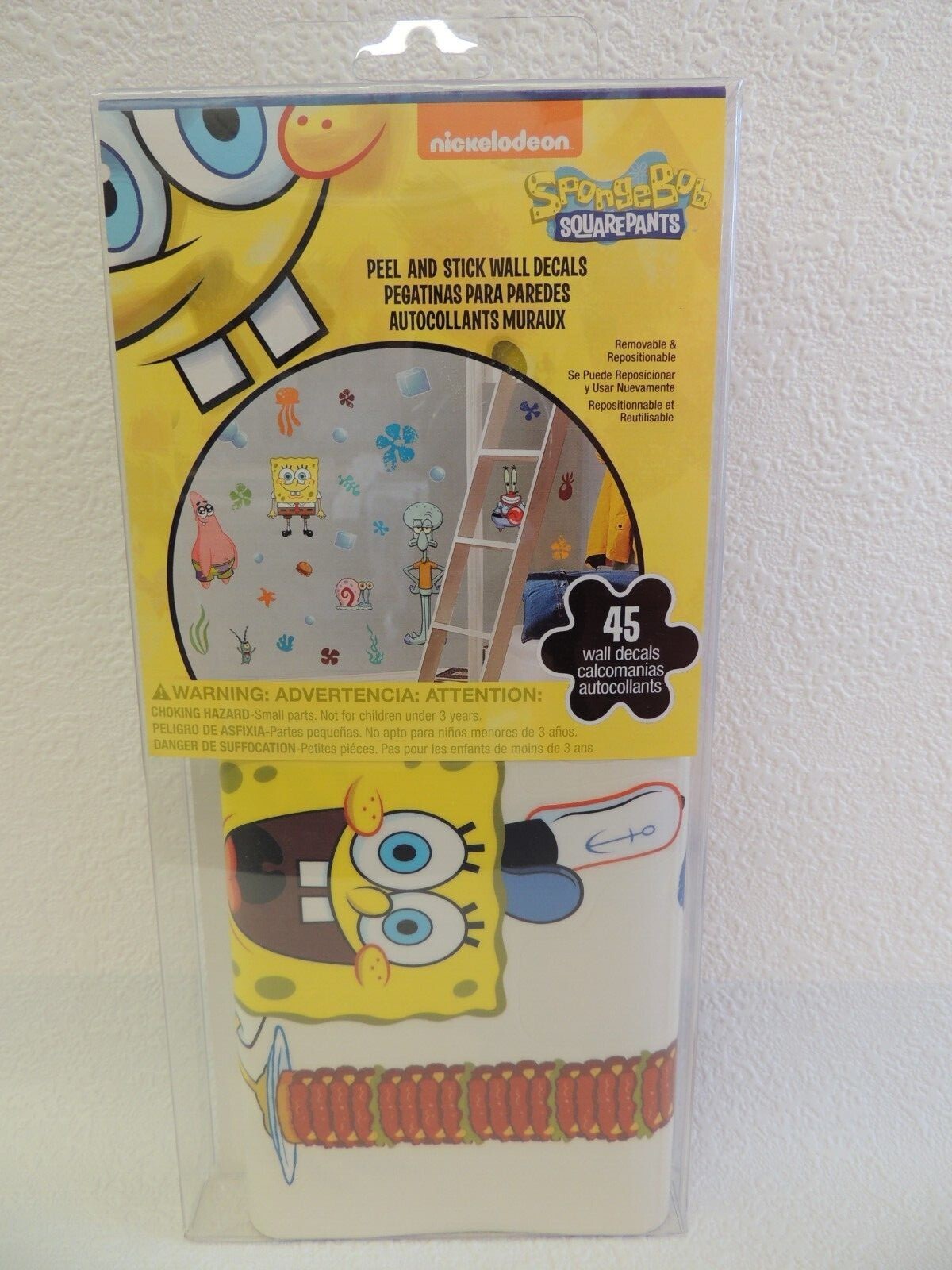 SPONGEBOB SQUAREPANTS ROOMMATES PEEL AND STICK WALL DECALS # RMK1380SCS