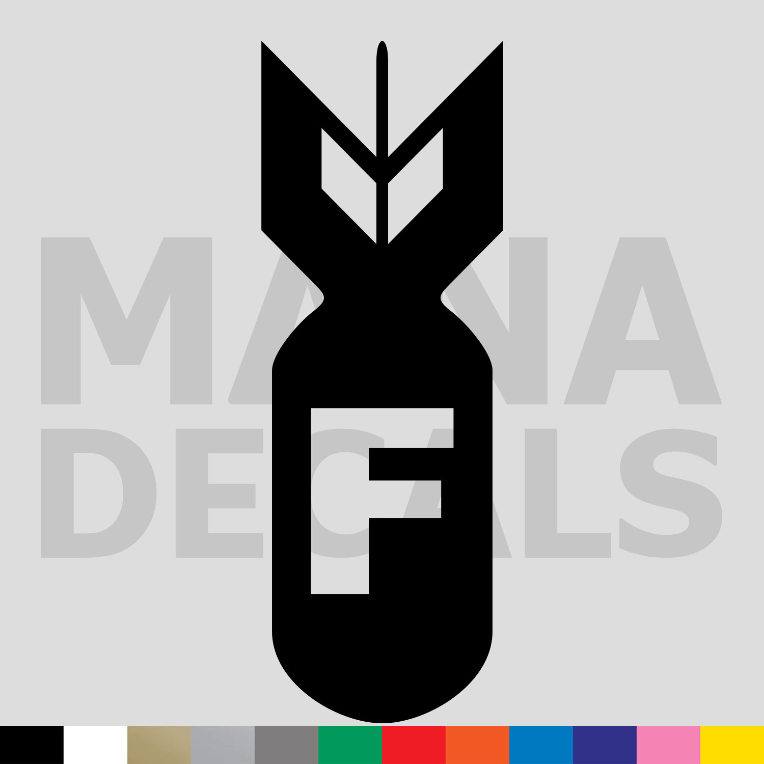 F Bomb Vinyl Die Cut Decal Sticker