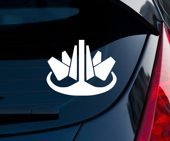 Cephalon Simaris Warframe Matte White Indoor/Outdoor Vinyl Decal 5.6″x4.5″