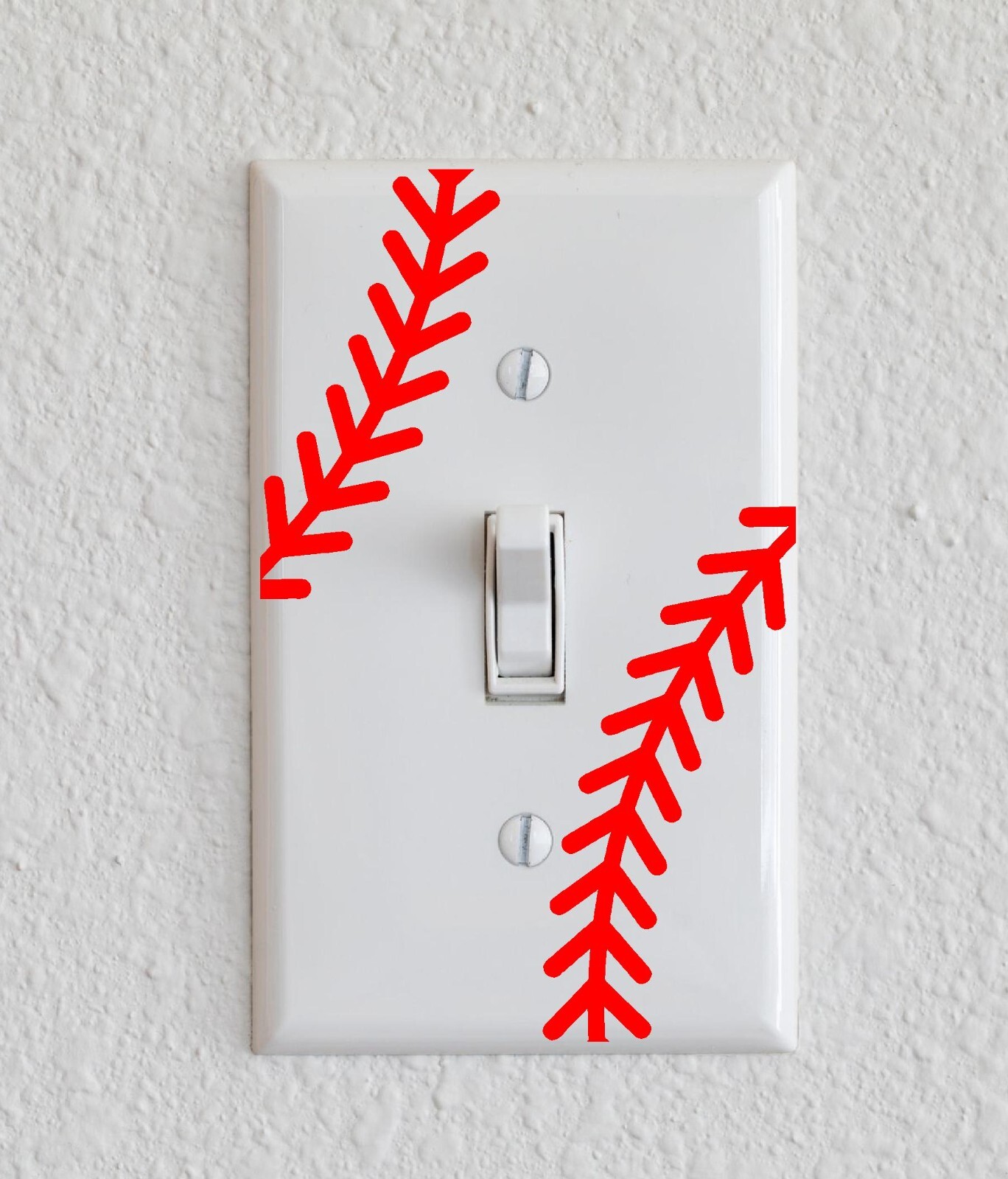 Baseball Stripes Decal Decorate anything with Smooth Surface 1.5″ x 5″ Set of 2