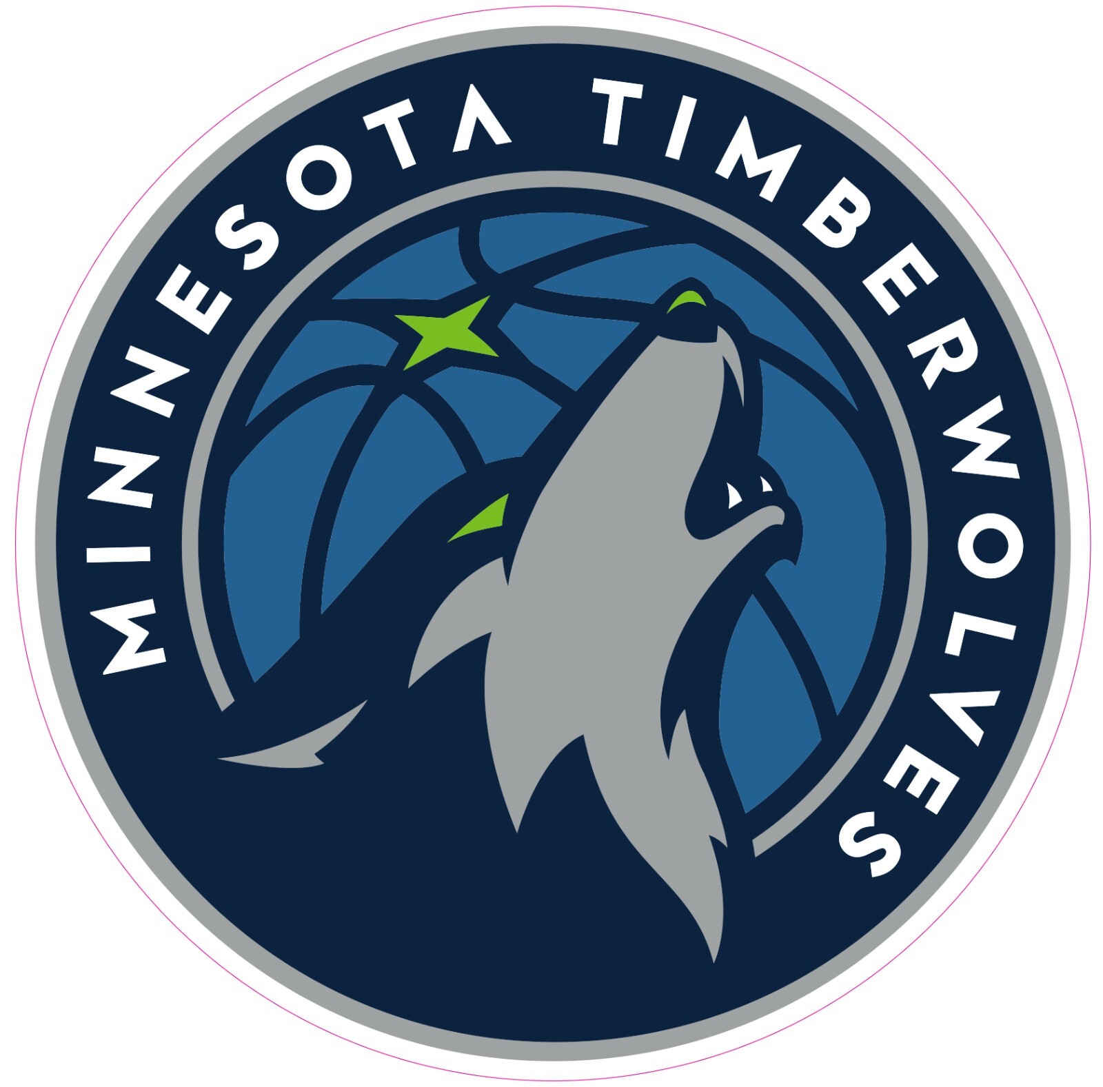 Minnesota Timberwolves Basketball Vinyl Decal Sticker Car Truck Bumper Tumbler