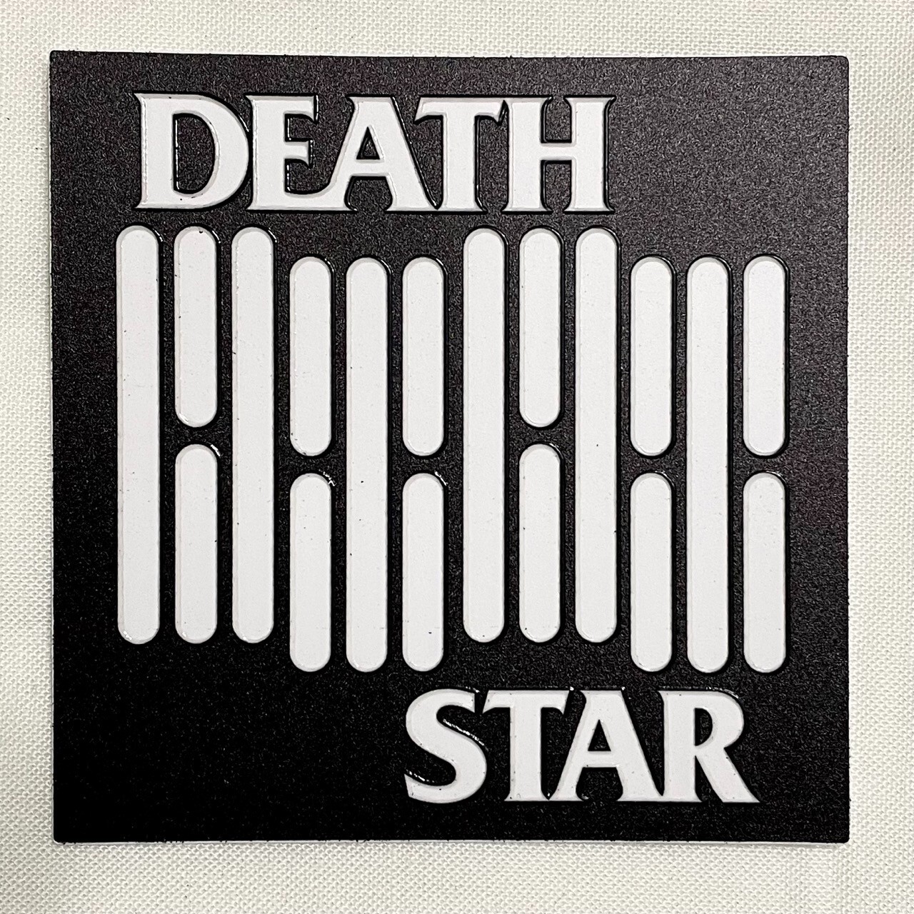 Death Star Black Flag UV Spot Raised Sticker Punk Rock Hardcore Star Wars Emo