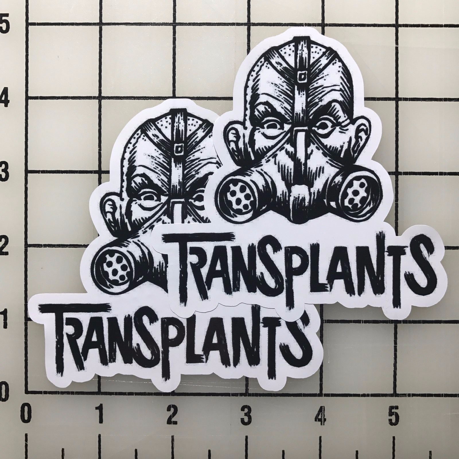 Transplants 4″ Wide Multi-Color Vinyl Decal Sticker – BOGO