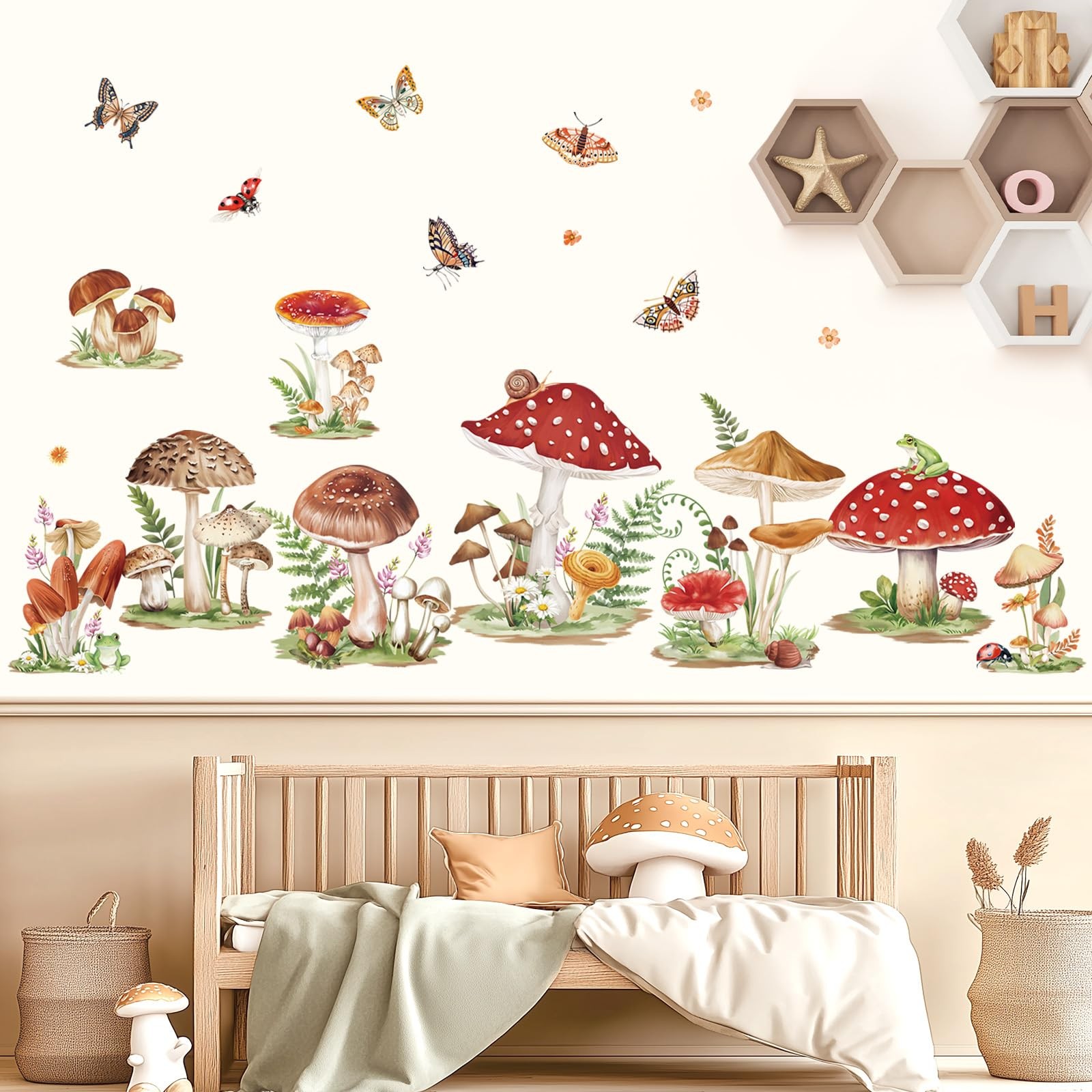 Wall Decals Woodland Butterflies Insects Wall Stickers Daycare Girls Bedroom …