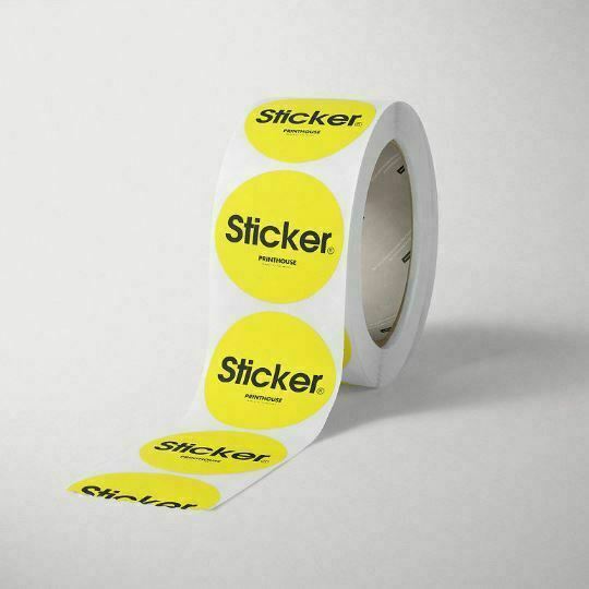 2” Custom Roll Circle Stickers and Labels. Your own design is printed Bulk