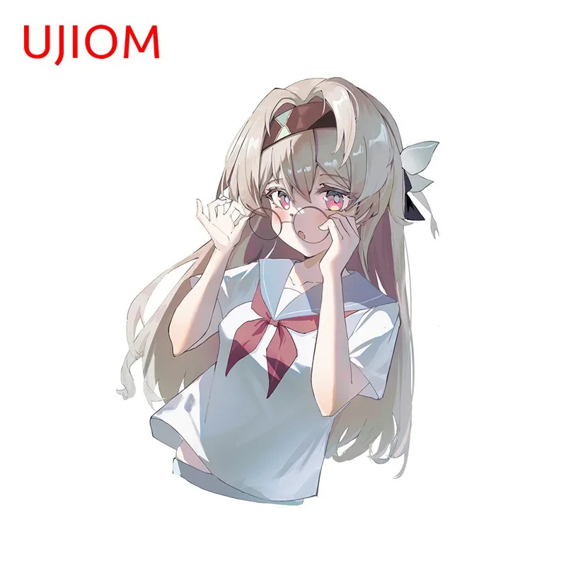 UJIOM 13cm Firefly Honkai Star Rail Chibi Wall Stickers Creativite Wardrobe