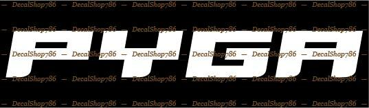 Pyga Bikes – Outdoor Sports – Bicycles – Vinyl Die-Cut Peel N’ Stick Decals
