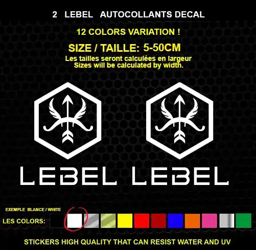 2 Lebel Decorative Stickers – Vehicles & Accessories, 2 Piece Set