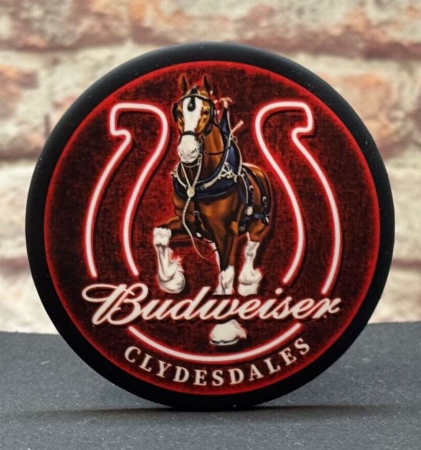Budweiser Clydesdales Round Refrigerator / Toolbox Magnets -Made in America