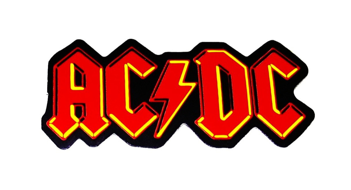 ACDC – Logo Die Cut Sticker Decal Music Band Metal Rock AC/DC