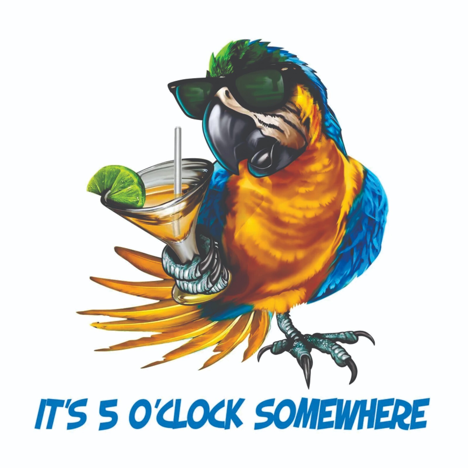 It’s 5 O’clock Somewhere Pool, Bar Man Cave Sticker Decal Bumper Sticker