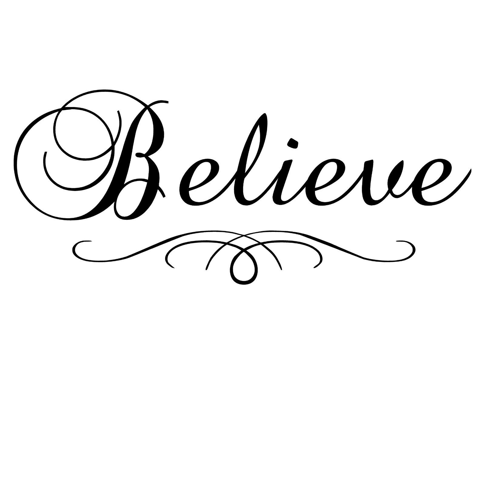 Believe… Vinyl Wall Art Quote Decor Words Decals Sticker S1