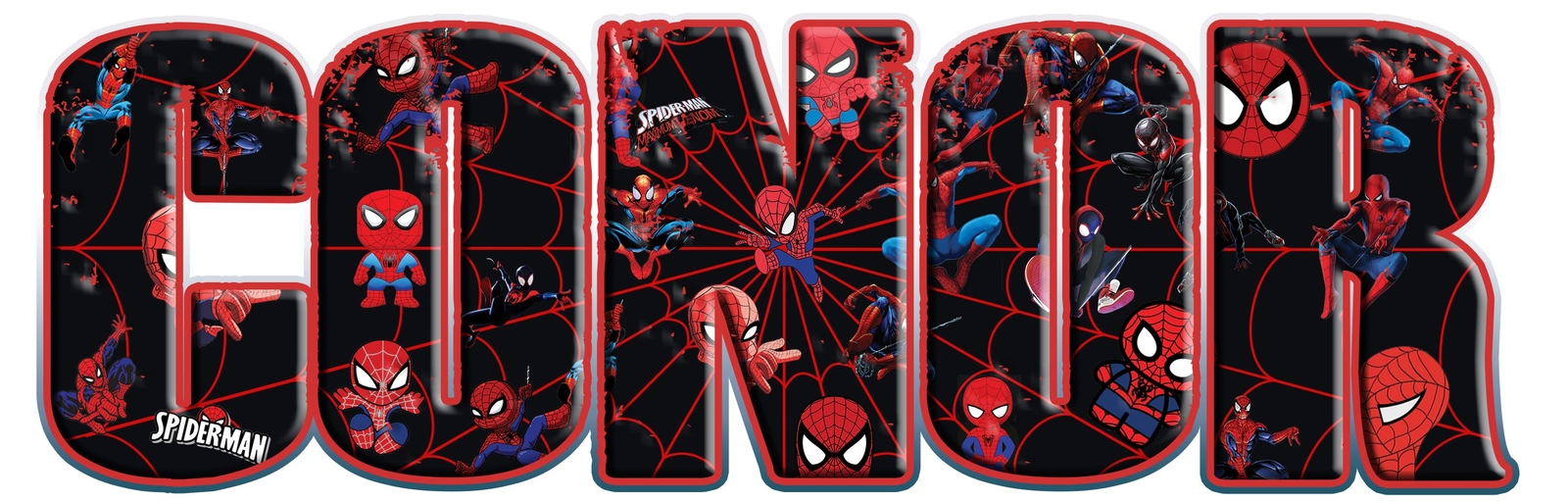 Spider-Man Personalized Custom Name Wall Sticker Decal WP317