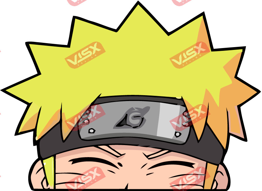 Naruto Uzumaki Anime Bumper Sticker Peeker Decals Car Window Vinyl