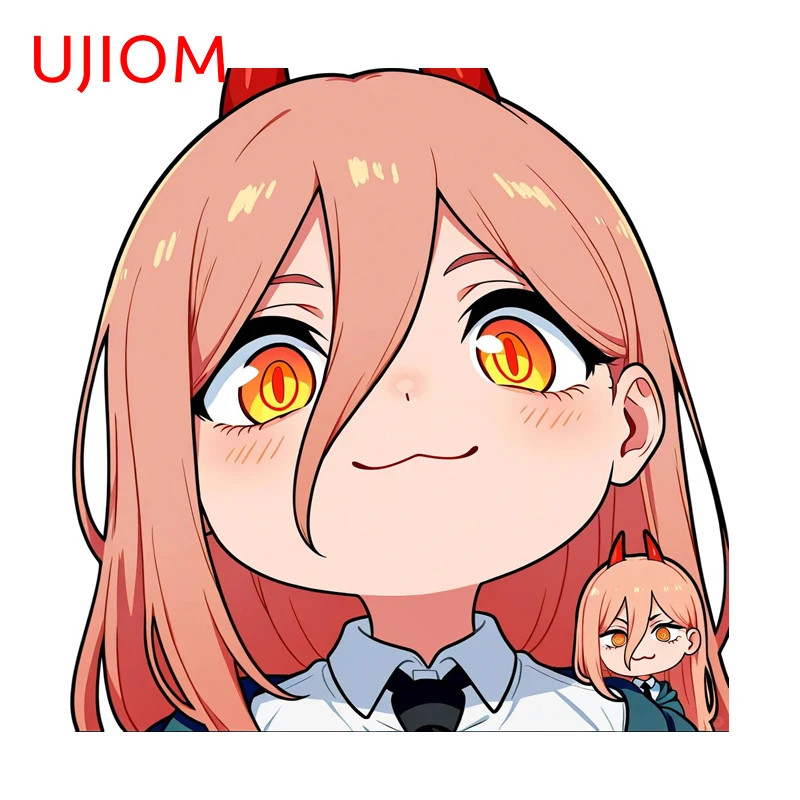 UJIOM Power Kawaii Girl Graphics Wall Sticker Graffiti Decal Wardrobe Decor