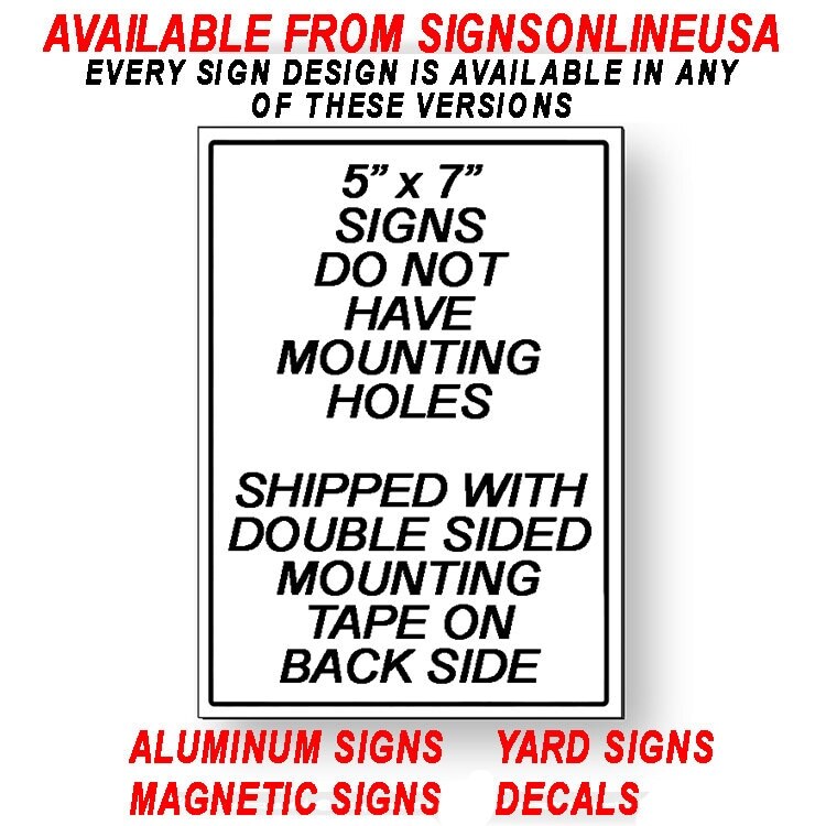 Magnetic Sign No Soliciting / Do Not Ring Or Knock / Do Not Post Ads Or Flyers