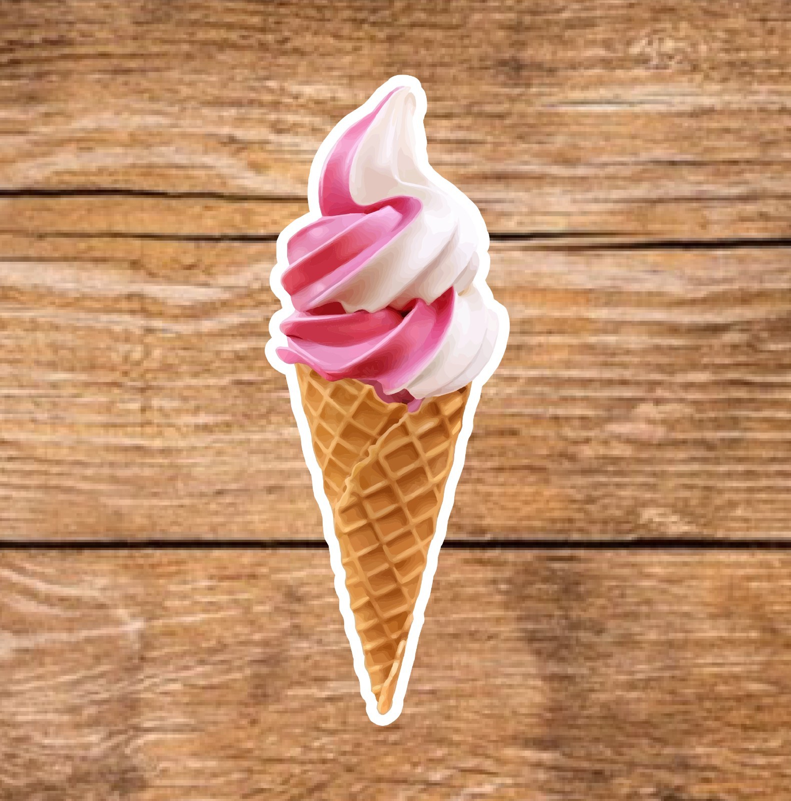 Soft Serve – 2 Pages (20 Sticker Set) 3in, Waterproof, Glossy Finish Vinyl.