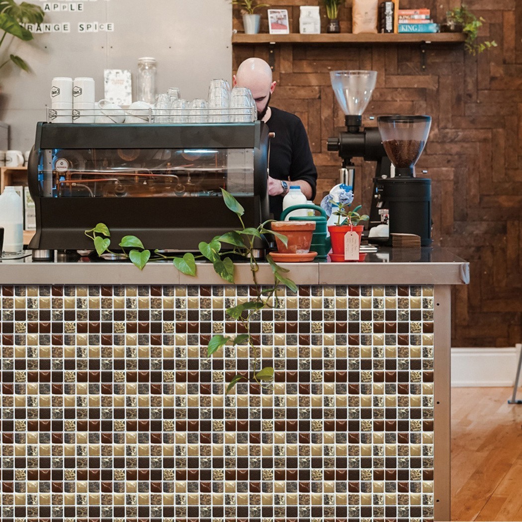 20 pcs 3D Effect For Tile Stickers for Kitchen Bathroom Walls 10 cm x 10 cm PVC