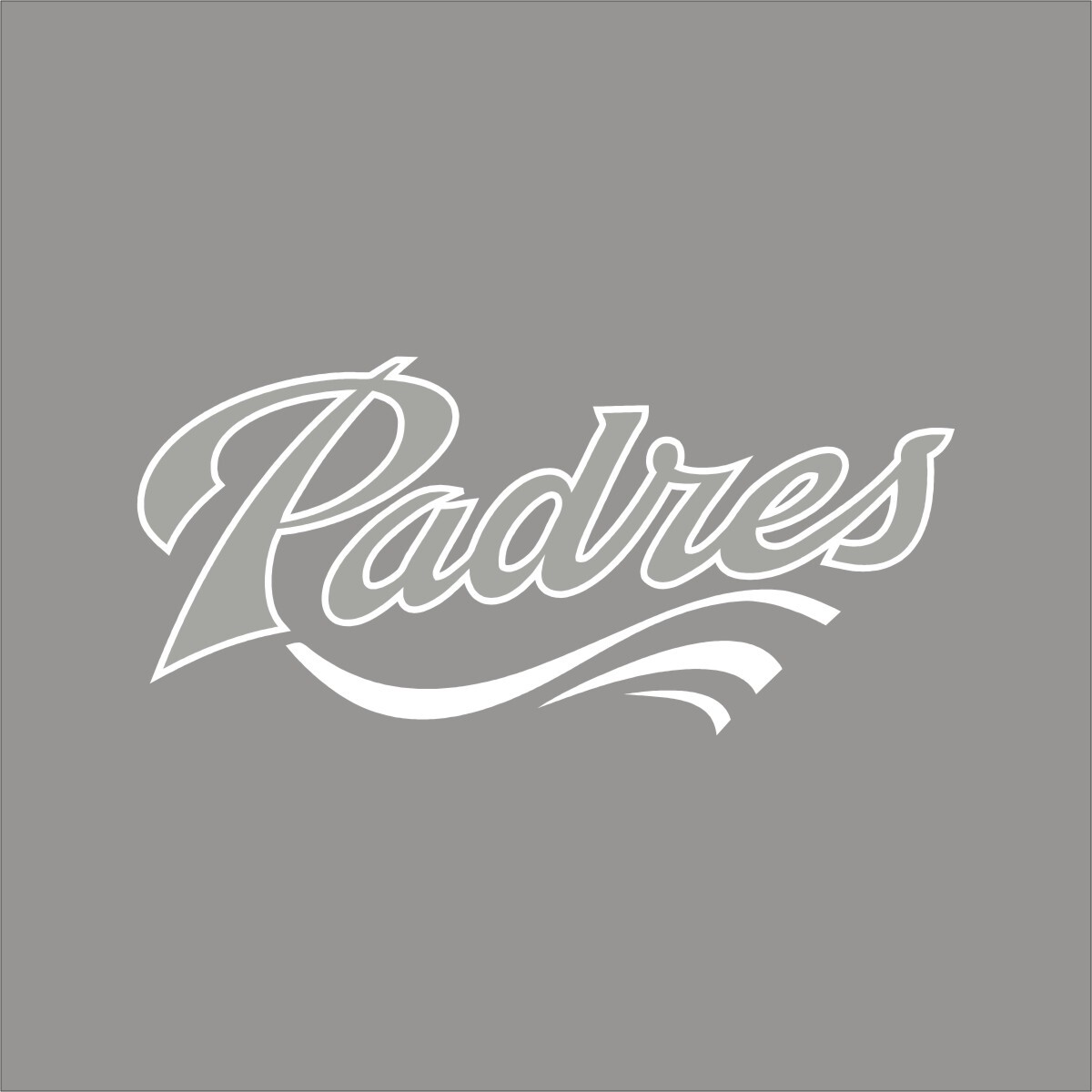 San Diego Padres #12 MLB Team Logo 1 Color Vinyl Decal Sticker Car Window Wall