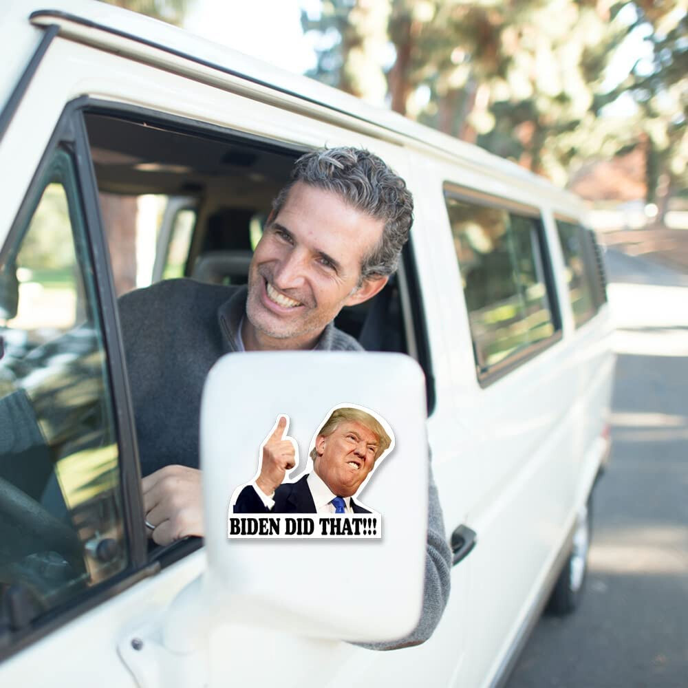 100 Pack Joe Biden “I DID That” Sticker Decal Trump Funny Humor Sticker Car Pump