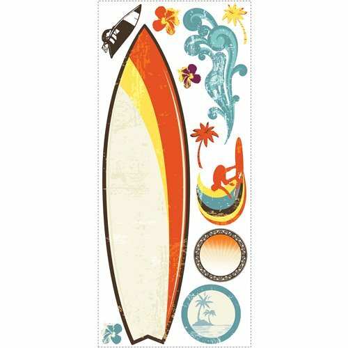 2 packages Surfboard RoomMates Decals Set of 11 pieces each Removable Dry Erase