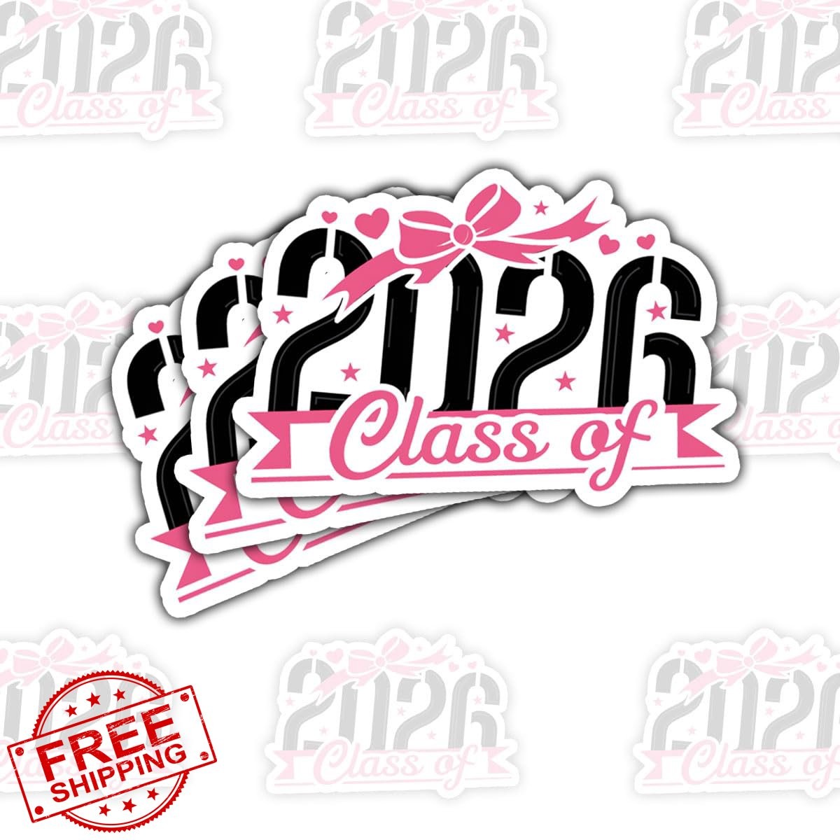 3Pcs Senior Class of 2026 Stickers | 3″ Inspirational Vinyl Decals