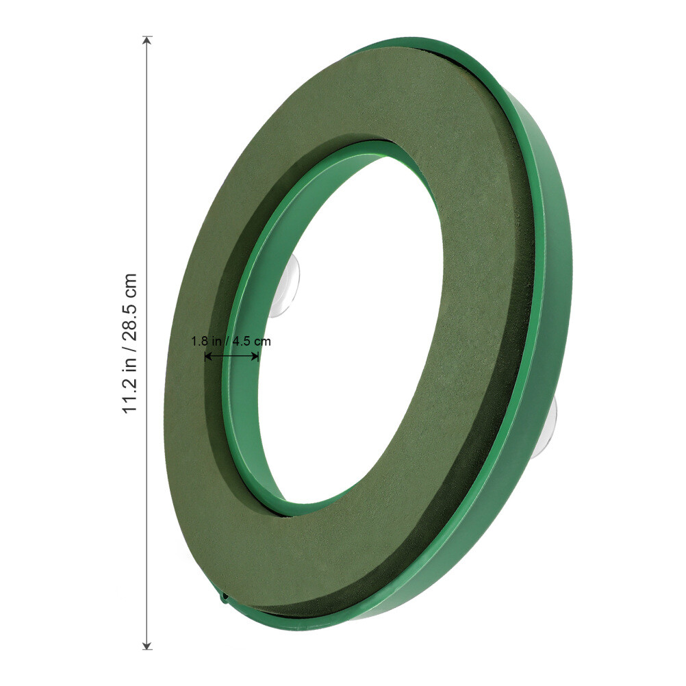 1PC Flower Foam Ring Wet Floral Designer Oasis Wreath Base for Fresh Sucker