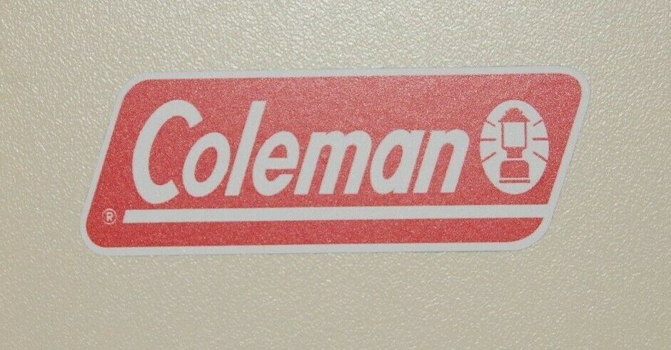 Coleman by Fleetwood Sticker label for lantern stove lamp RV Trailer