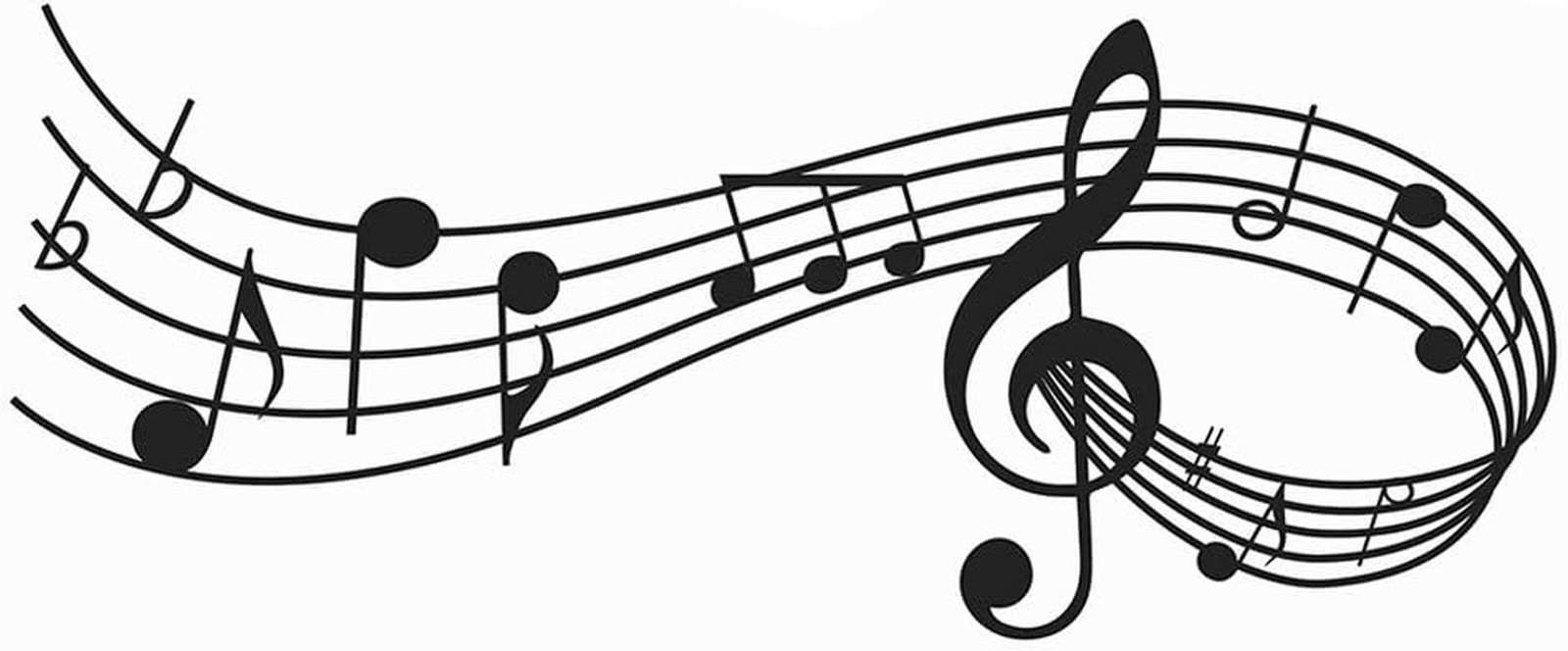 Music Notes Notation Band Wall Sticker Decal, Removable DIY Vinyl Art