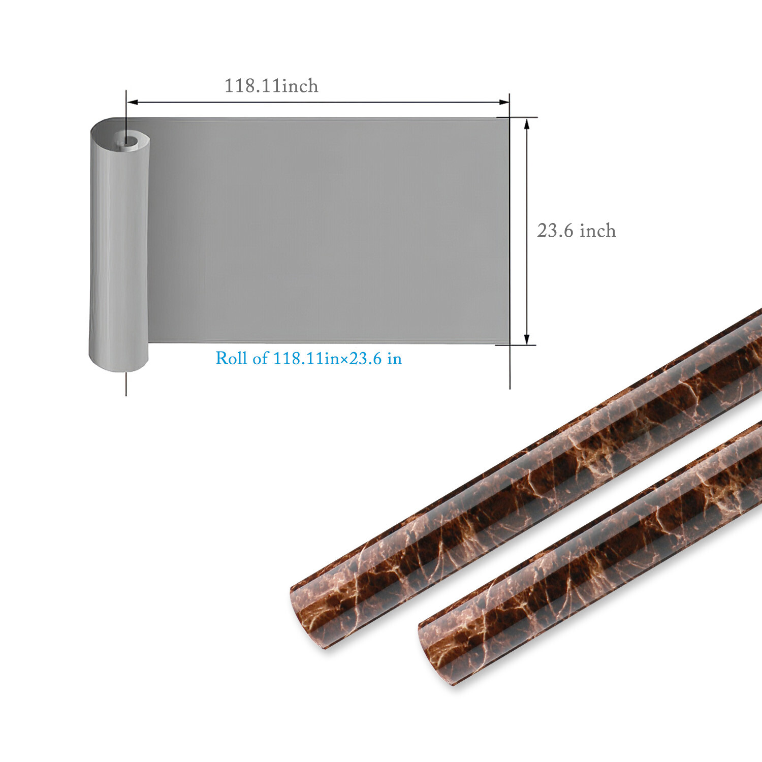 Marble Contact Paper Oil-proof Wallpaper Film PVC Self-Adhesive Granite Sticker