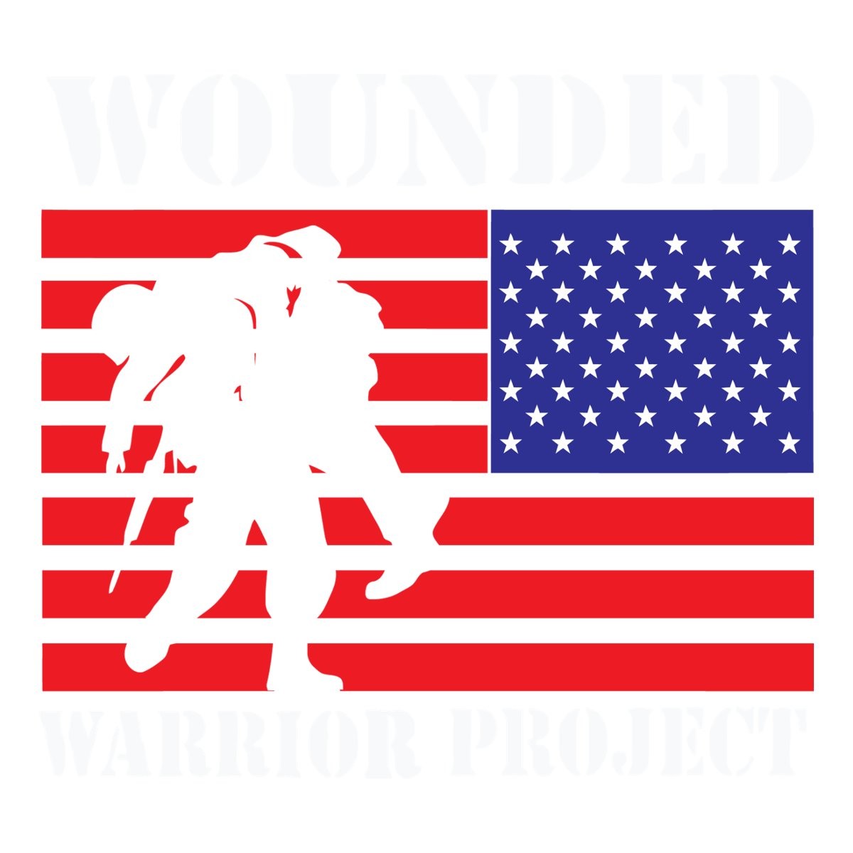 Wounded Warrior Project Usa Flag | Veterans Day Sticker, max. 4 x 4″
