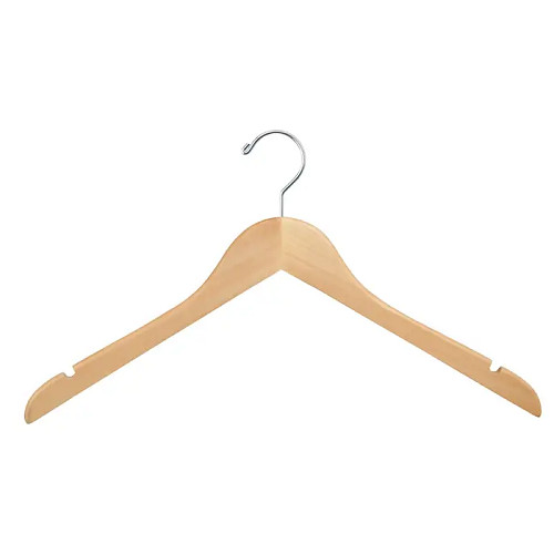 Econoco WH1731NC 17″ Wooden Wishbone Blouse & Dress Hanger (Pack of 100)