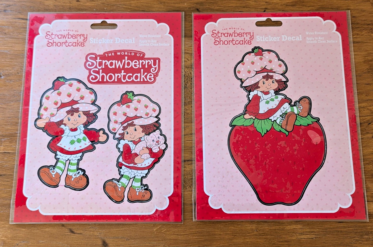 Strawberry Shortcake Sticker Decal 2pk set New in Package NIP