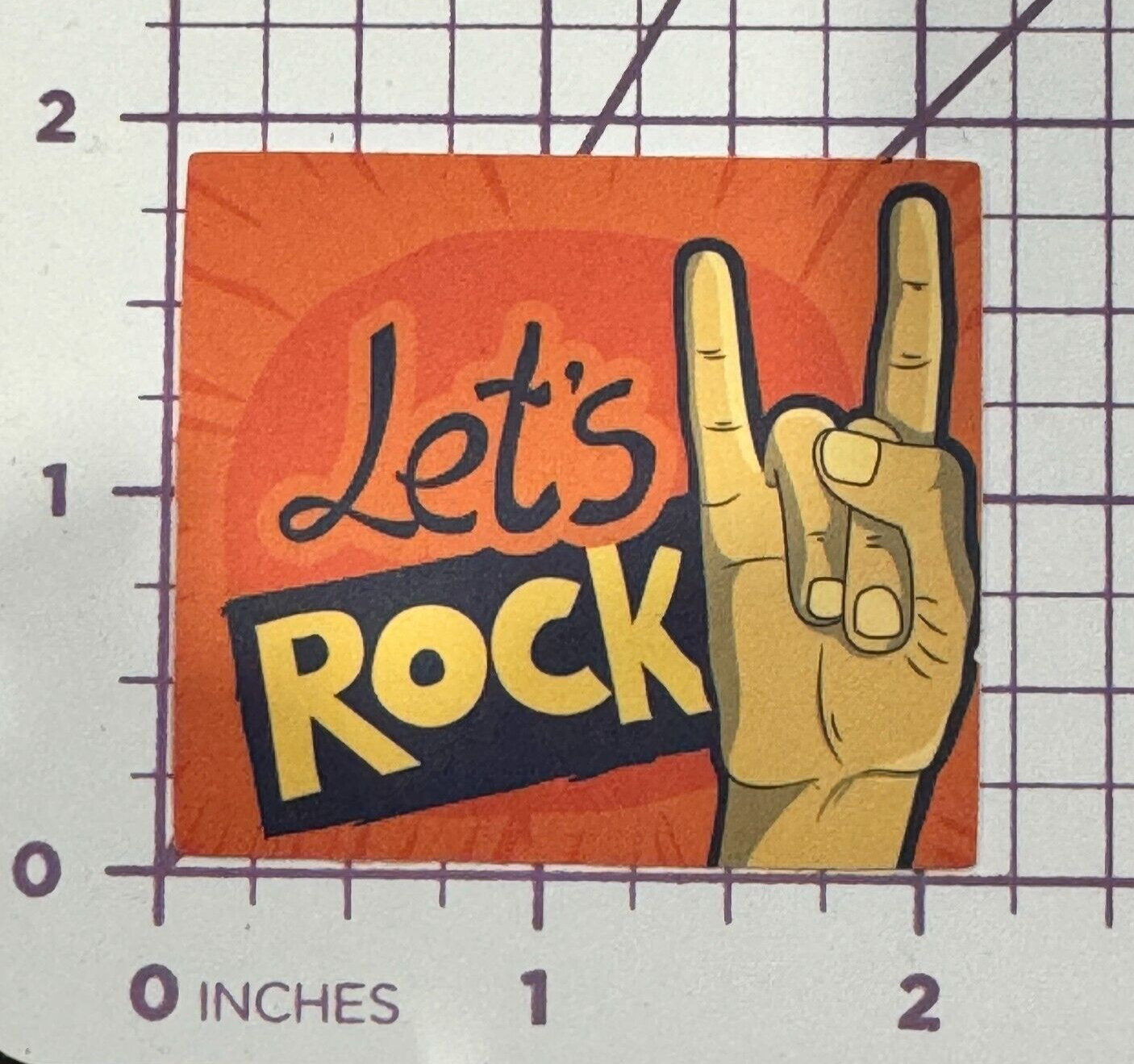Let’s Rock Rock On Symbol – Rock N’ Roll Band Logo Vinyl Decal Sticker Bomb