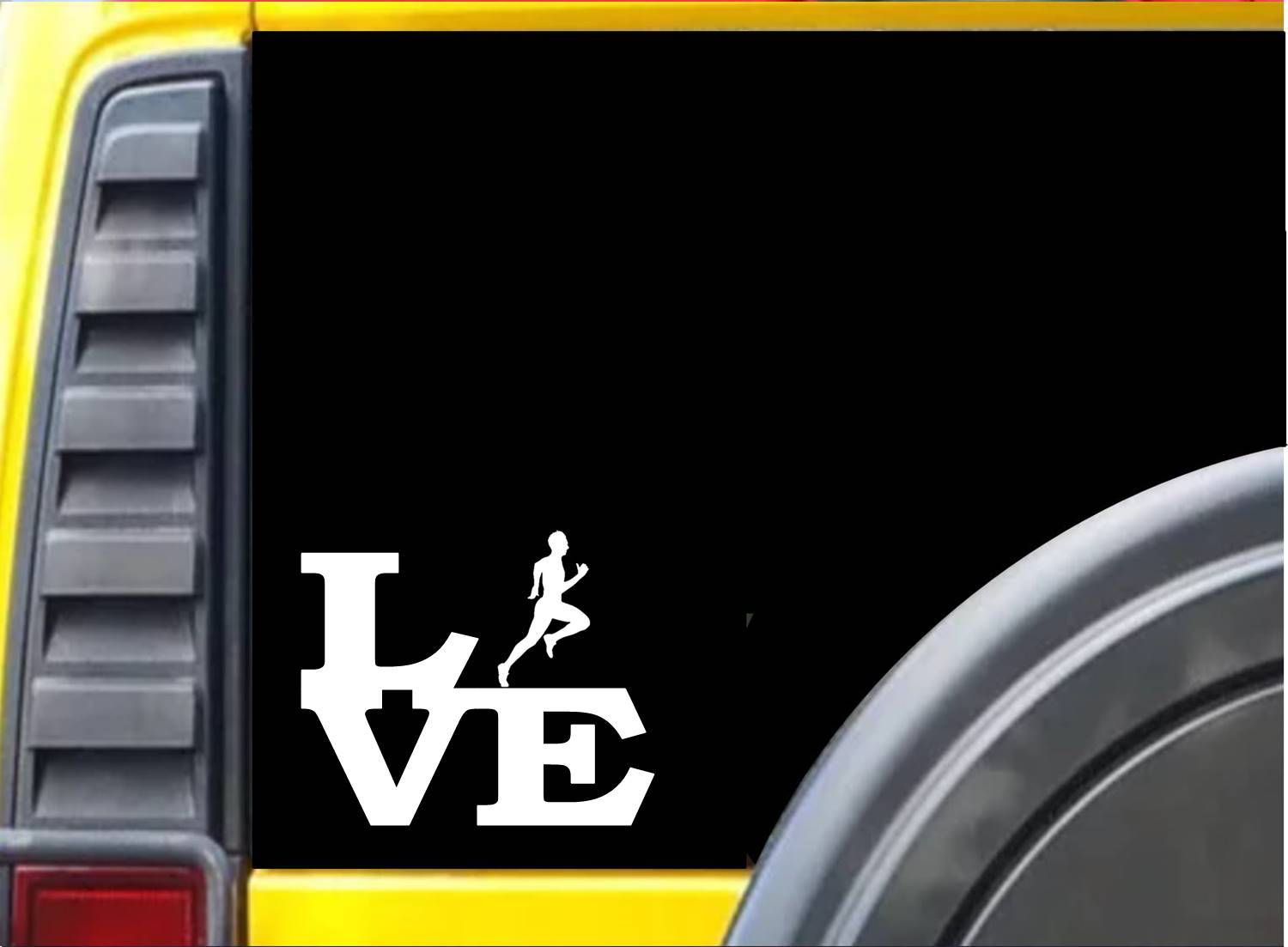 Running Love J776 6″ Sticker runner decal marathon 26.2