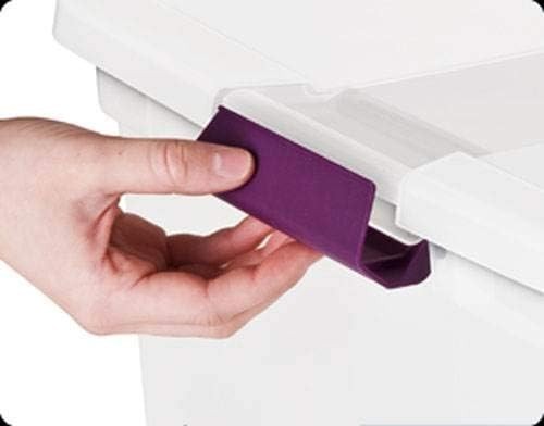 6 Qt Clearview Latch Storage Box, Stackable Bin with Latching Lid, Pla