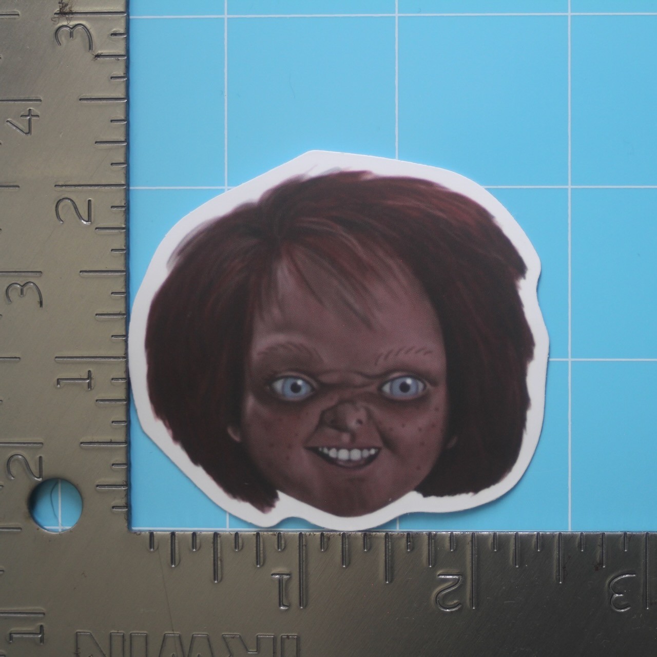 Child’s Play Sticker (CHUCKY) Horror Movie, Matte PVC Decal