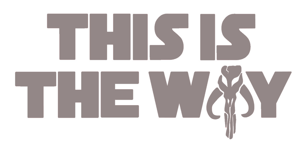 THIS IS THE WAY, MANDALORIAN CODE, Decal Stickers for Cars, Laptop, Tablet.