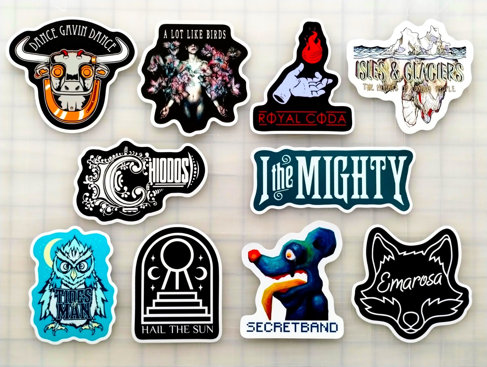 Post Hardcore Vinyl Sticker Lot (10 Pack) SET 1 dance gavin emarosa chiodos emo