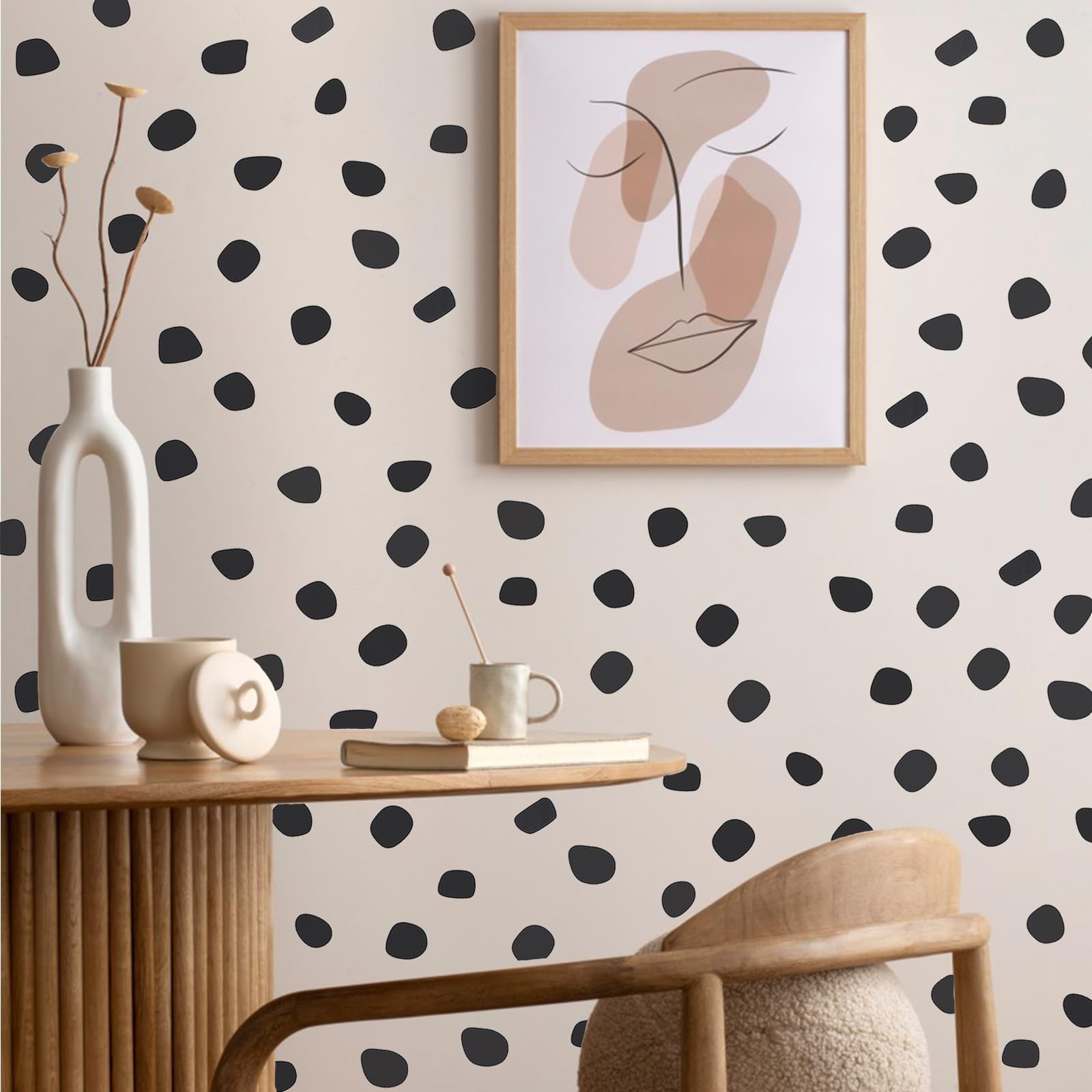 500 Irregular Polka Dots Wall Stickers – Peel & Stick Boho Wall Decals for Ho…