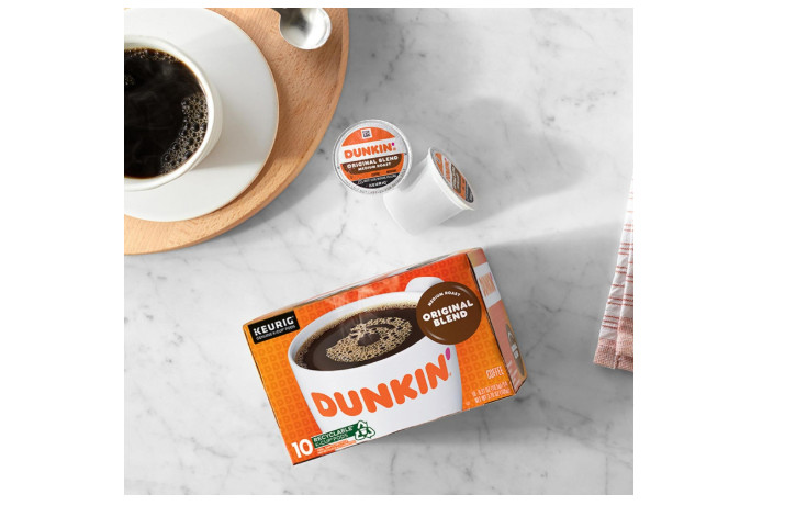 Dunkin’ Original Blend Medium Roast Coffee, 60 Keurig K-Cup Pods (PACK OF 6)