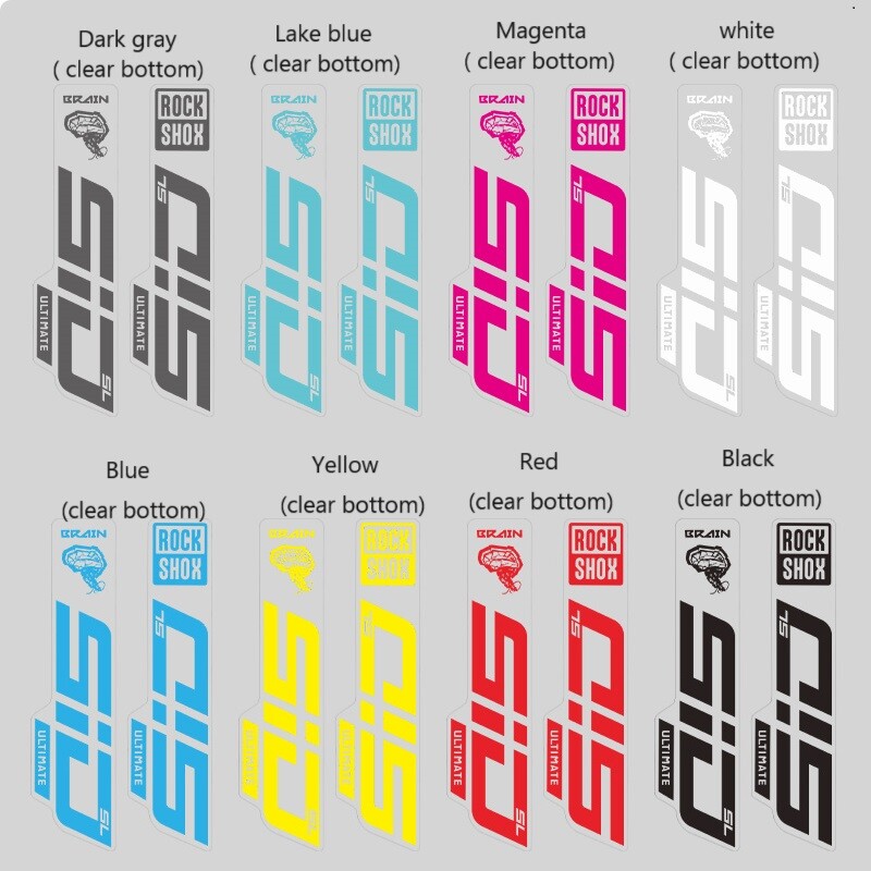 Fork Sticker for 2024 SID Brain MTB Mountain Bike Bicycle Cycling Decals