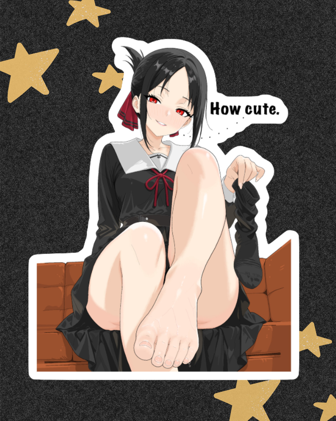 Kaguya Shinomiya Vinyl Sticker Waifu FEET Anime Sexy Laptop Skateboard Car