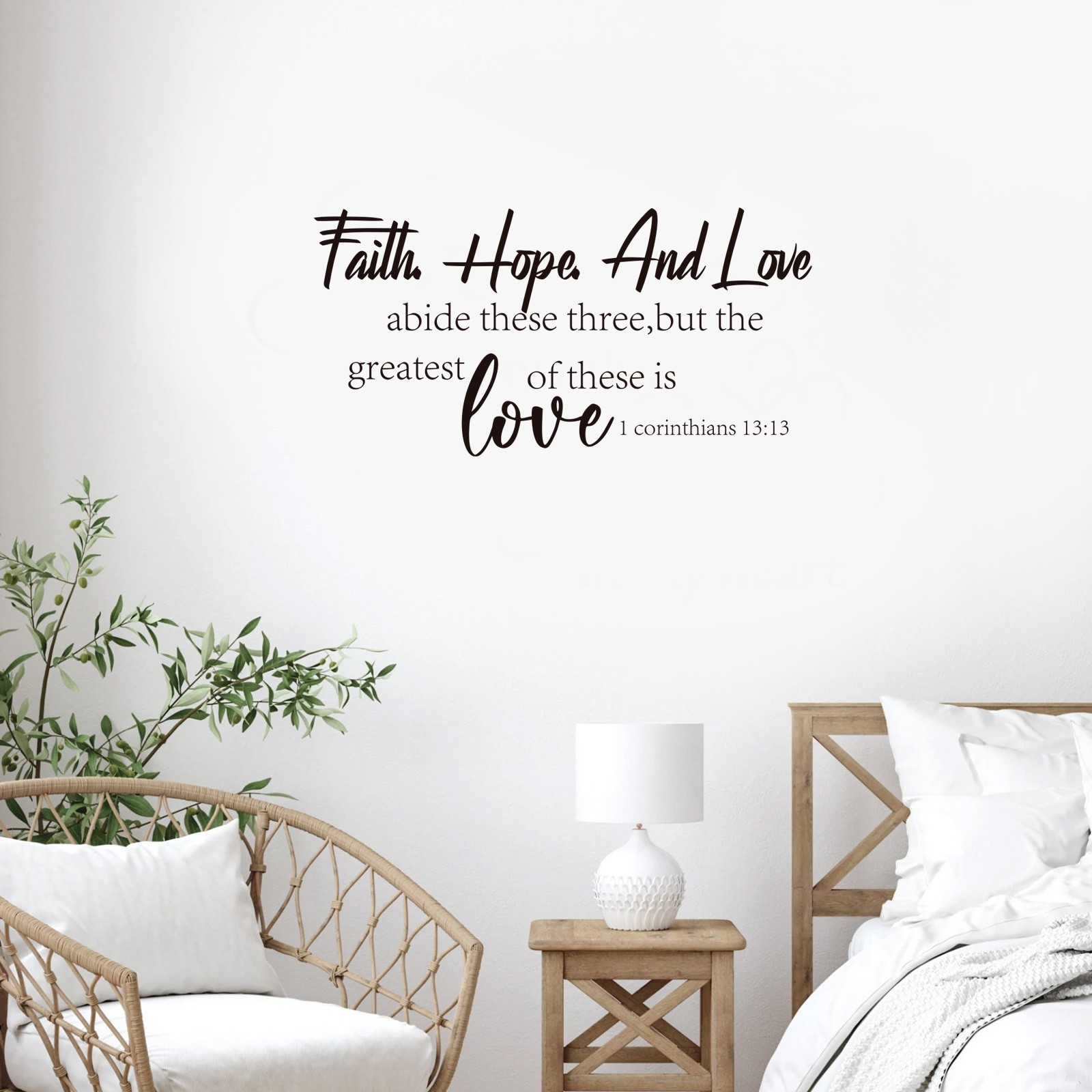 4PCS Modern Inspirational Quote Sticker Removable Vinyl Wall Art for Living Room