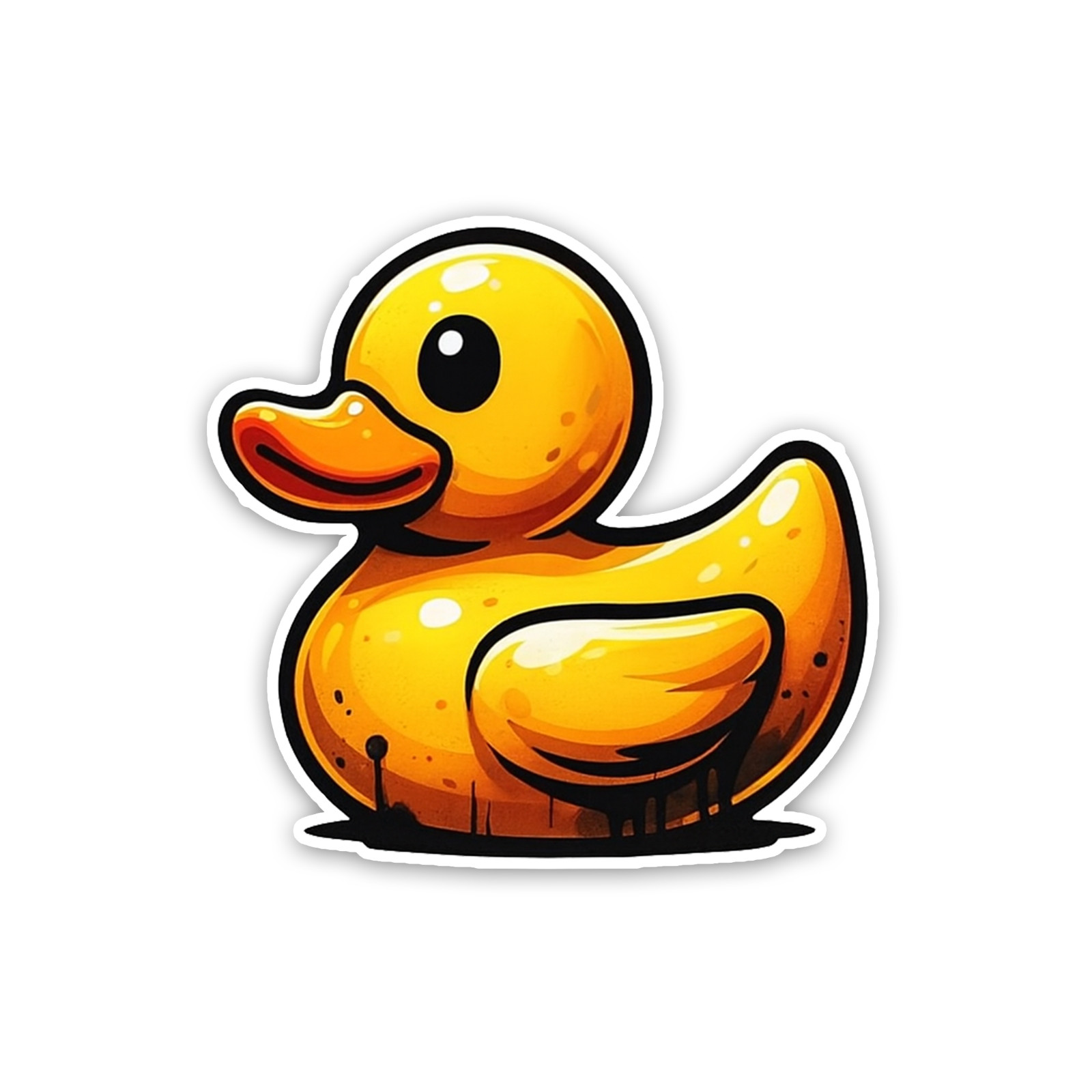 Rubber Ducky Sticker 4 Inch Vinyl Decal Waterproof Indoor/Outdoor Weatherproof