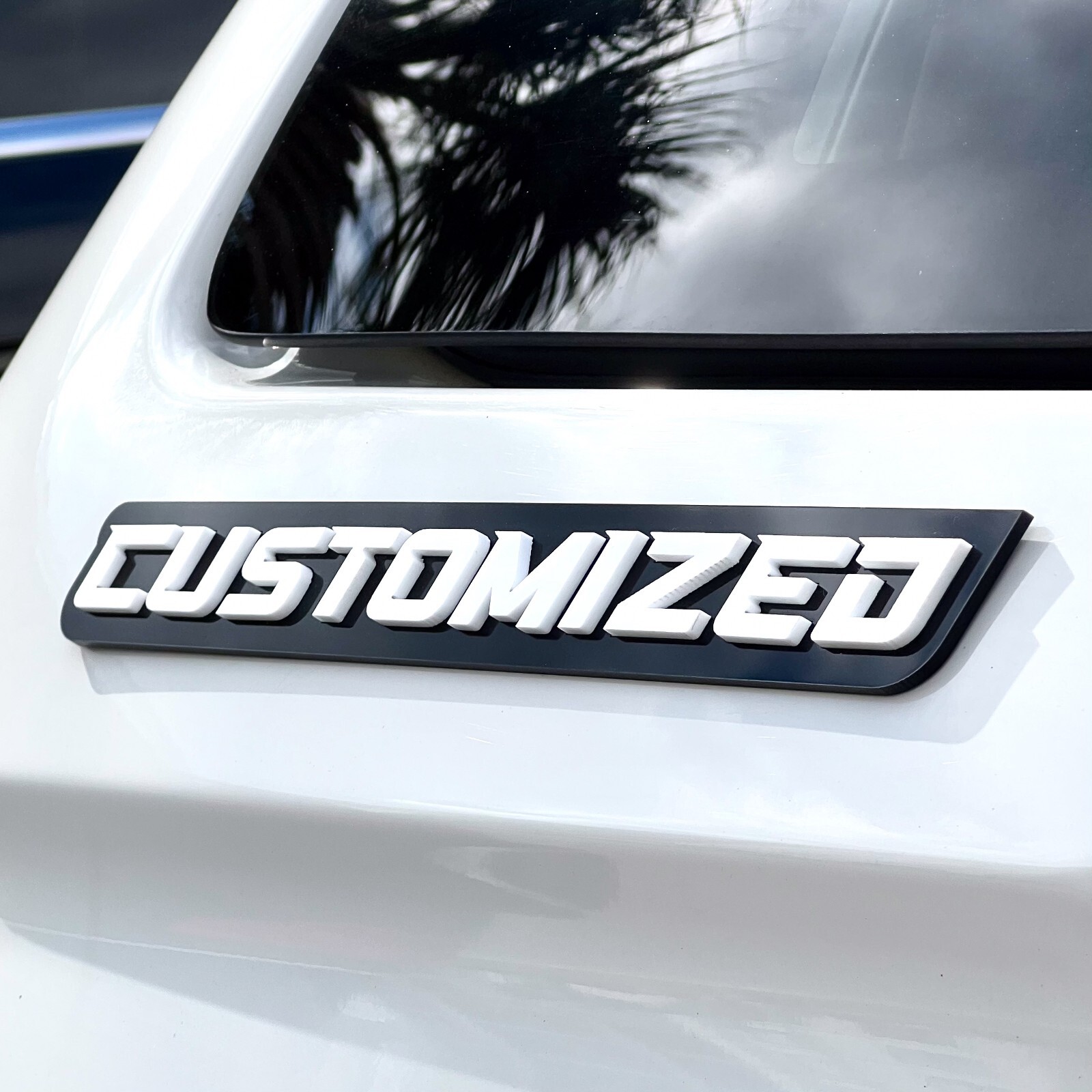 Custom Car Emblem Badge MULTI COLOR Customized Text Names