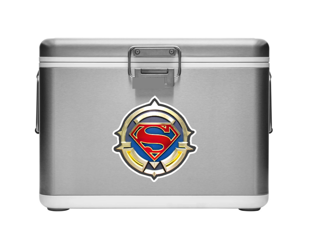 Superman (Shield Logo) 4″ Vinyl Decal Handmade Vehicle Cooler Laptop Decor 26